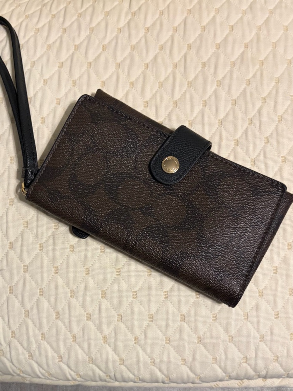 Coach Signature PVC Clutch Wristlet